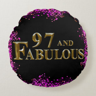 97th Birthday  Round Pillow
