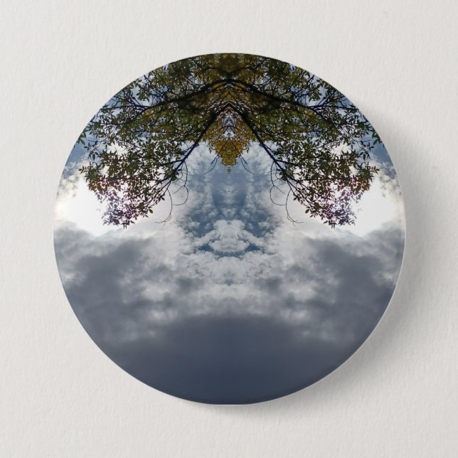 97Z Unique Colorful Abstract Nature Button (Front)
