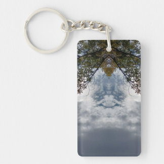97Z Unique Colorful Abstract Nature Keychain