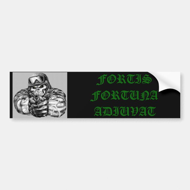 986692592_l, FORTIS FORTUNA ADIUVAT Bumper Sticker (Front)