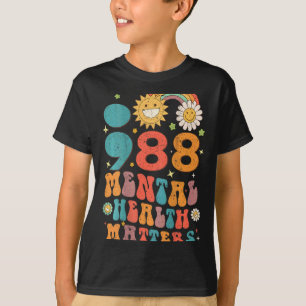 988 Mental Health S Suicide Prevention Retro T-Shirt