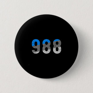 988 prevention hotline health awareness button