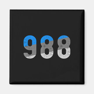 988 prevention hotline health awareness magnet