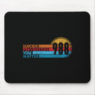 988 Shirt Suicide Prevention Lifeline 988 Awarenes Mouse Pad