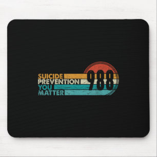 988 Shirt Suicide Prevention Lifeline 988 Awarenes Mouse Pad