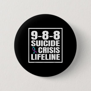 988 Suicide And Crisis Lifeline Suicide Prevention Button