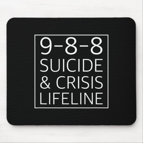 988 _ Suicide Awareness Crisis Lifeline 988 Mouse Pad