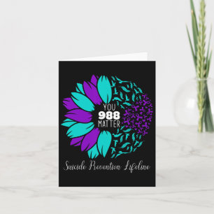 988 Suicide Prevention Awareness Semi-colon You Pr Card
