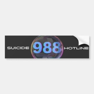 988 Suicide Prevention Bumper Sticker - B