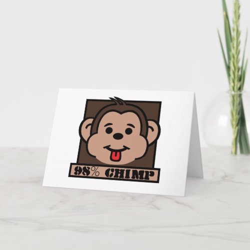 98 Chimp Chimpanzee Card