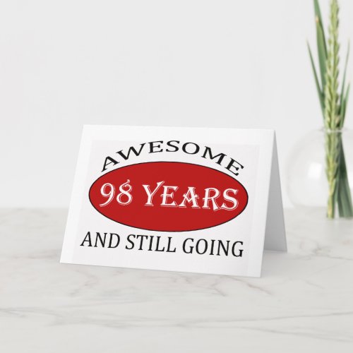 98 years old designs card