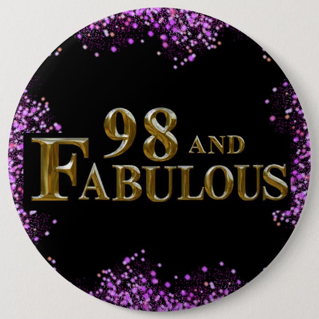 98th Birthday  Button (Front)