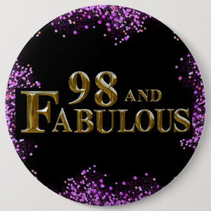 98th Birthday  Button