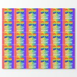 [ Thumbnail: 98th Birthday: Colorful, Fun Rainbow Pattern # 98 Wrapping Paper ]