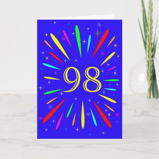 98th Birthday Explosion Card (Front)