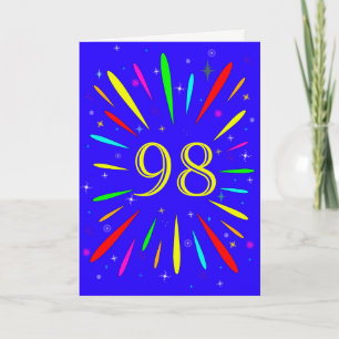 98th Birthday Explosion Card