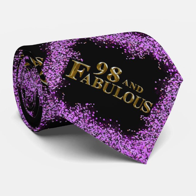 98th Birthday  Neck Tie (Rolled)