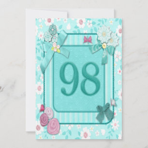 98th birthday party invitation