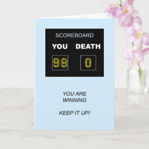 98th Birthday Scoreboard Card