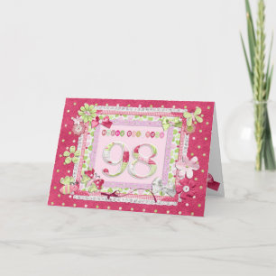 98th birthday scrapbooking style card