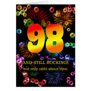 98th Birthday Still Rocking Cards