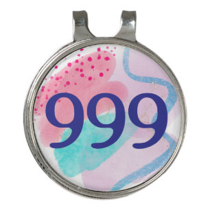 999 Angel Number Spiritual Rebirth Manifestation Golf Hat Clip
