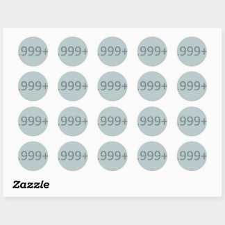 .999+ Silver Disk  Classic Round Sticker