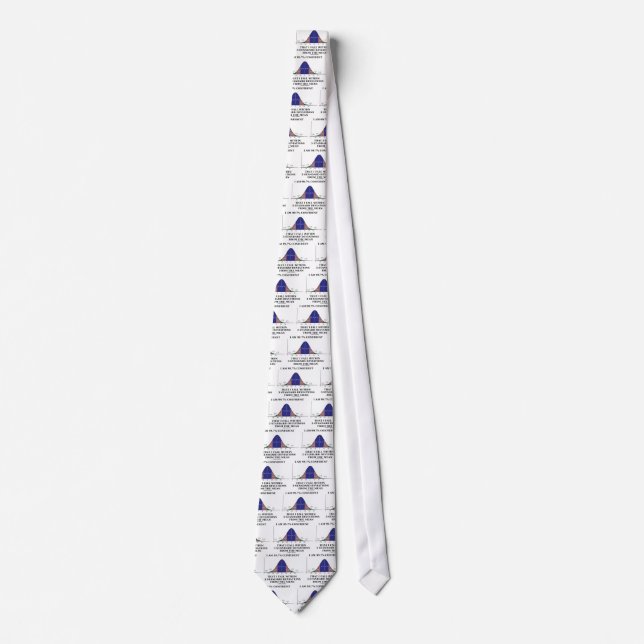 99.7% Confident Within 3 Standard Deviations Mean Neck Tie (Front)