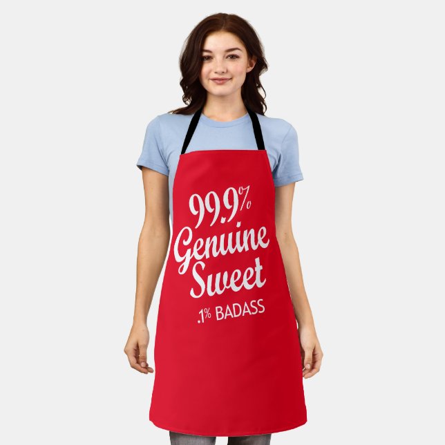 99.9% Genuine Sweet .1% Badass (2) Apron (Worn)