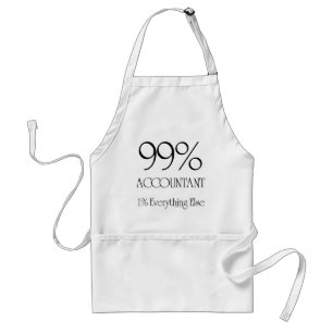 99% Accountant Adult Apron