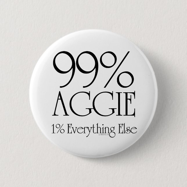 99% Aggie Button (Front)