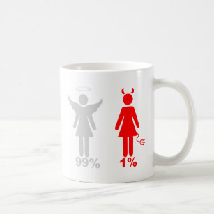 99% Angel 1% Devil Woman Coffee Mug