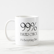 99% Biker Chick mug