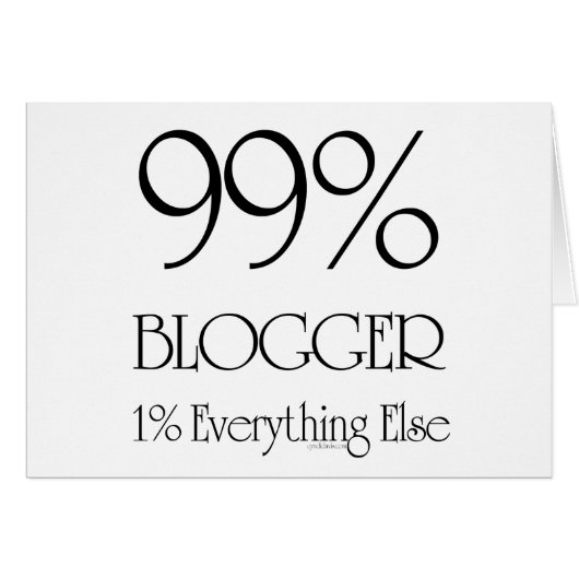 99% Blogger Cards (Front Horizontal)