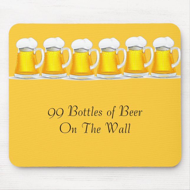 99 Bottles of beer on the wall Mouse Pad (Front)