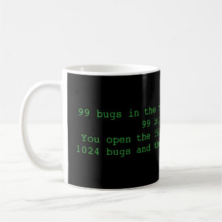 99 bugs in the code, funny programmer mug