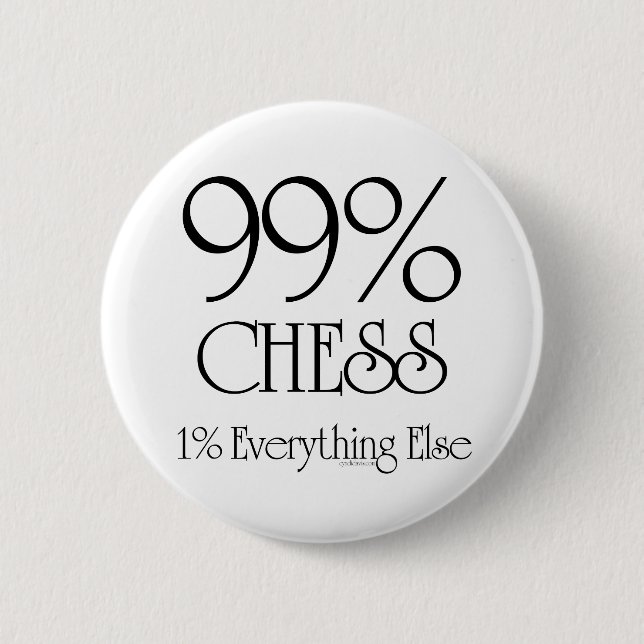 99% Chess Pinback Button (Front)