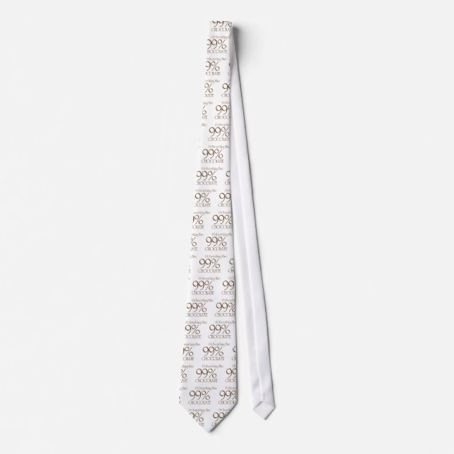 99% Chocolate Neck Tie (Front)