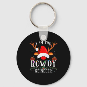 99 Christmas Reindeer Costume Party - I Am The Row Keychain
