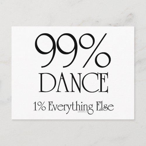 99 Dance Postcard