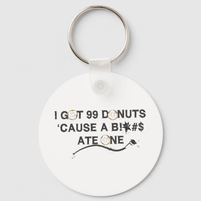 99 Donuts Keychain (Front)