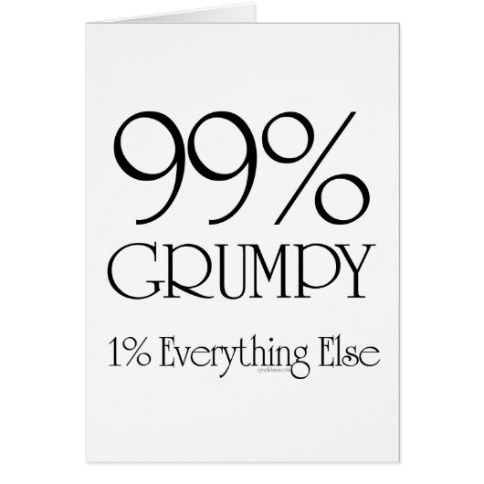 99% Grumpy Cards (Front)