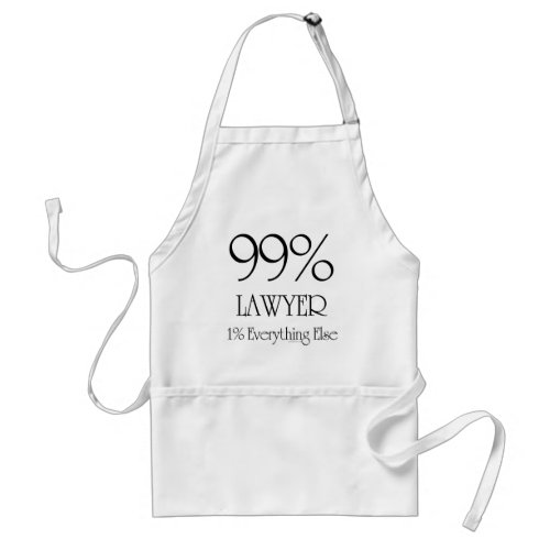 99 Lawyer Adult Apron