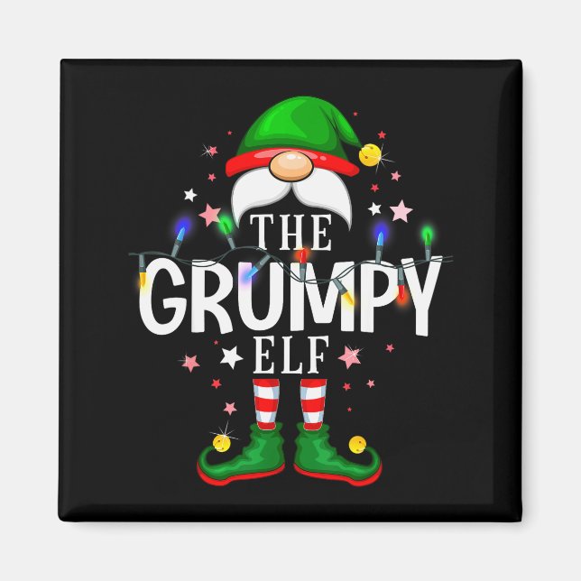 99 Matching Christmas Elf Family Pjs - The Mpy Elf Magnet (Front)