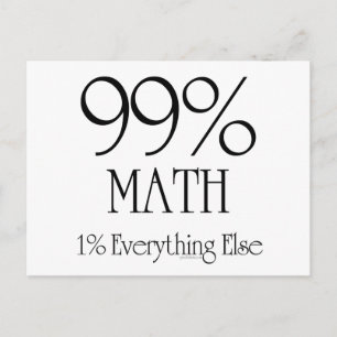 99% Math Postcard