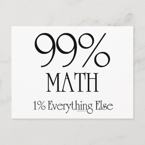 99 Math Postcard