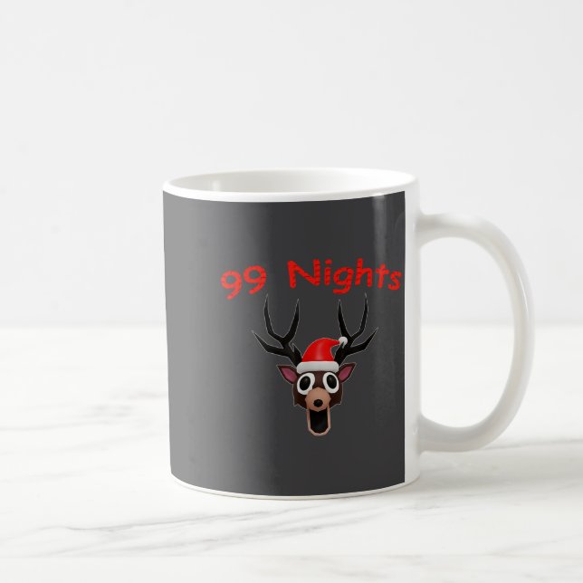 99 Nights Christmas Deer Gamer Fan Merch  Coffee Mug (Right)
