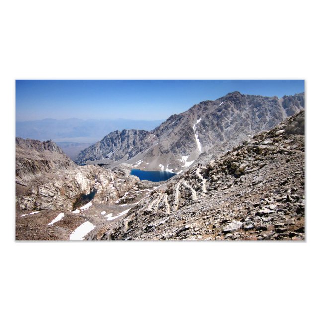 99 or 97 Switchbacks to Mt Whitney 3 Photo Print (Front)