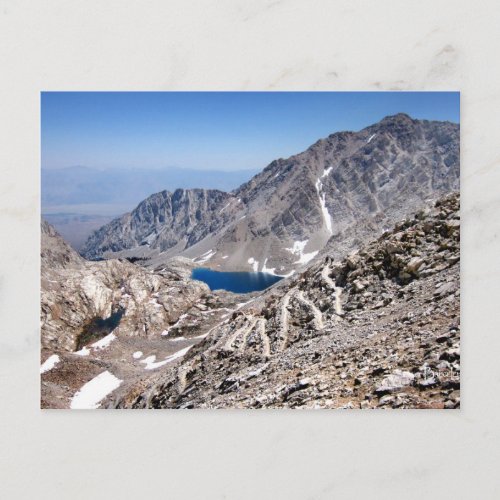 99 or 97 Switchbacks to Mt Whitney 3 Postcard