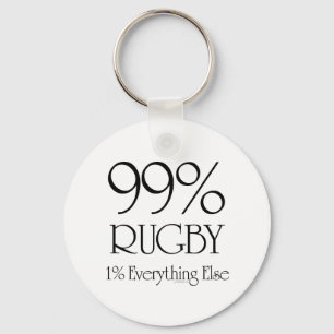99% Rugby Keychain